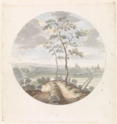 クリーブスの街の眺め 作： Jan van Call (I) (attributed to)