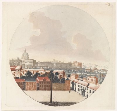 ローマの眺め 作： Jan van Call (I) (possibly)
