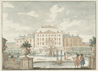 ヘッロー宮殿の裏側の眺め 他の王室としての絶妙な Gesichte van het Wijdvermaarde Loo (シリーズ タイトル) Admirandorum quadruplex spectaculum (シリーズタイトル) 作： Jan van Call (I)