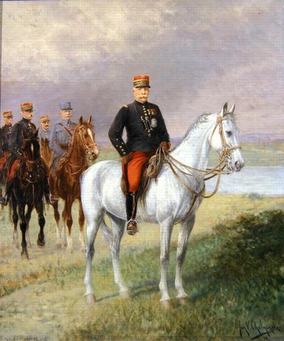 ジョフ・ジョッフル元帥（1852-1931）（油彩・キャンバス） 作： Jan van Chelminski
