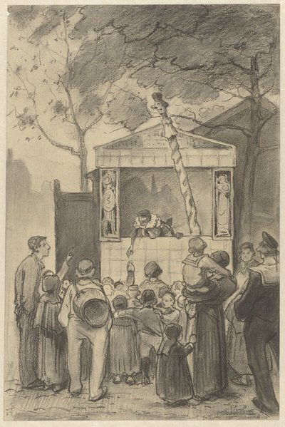 人形劇の観客 作： Jan van Essen (possibly)