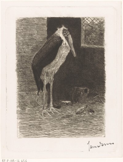 マラブー 作： Jan van Essen (signed by artist)
