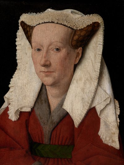 マルガレータ・ファン・エイクの肖像の詳細 作： Jan van Eyck