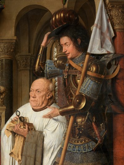 キャノン ヨリス ファン デル パエレと聖母子の詳細 作： Jan van Eyck