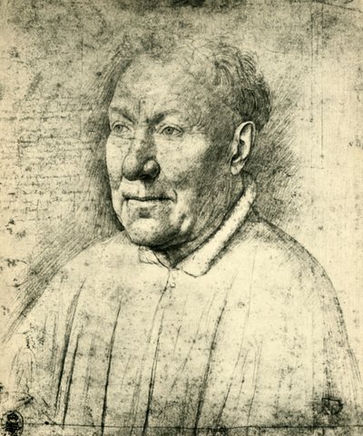 枢機卿ニッコロアルベルガティの肖像、c1430、1943年。 作： Jan van Eyck