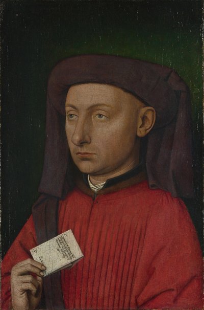 マルコバルバリゴの肖像、c.1449-50 作： Jan van Eyck