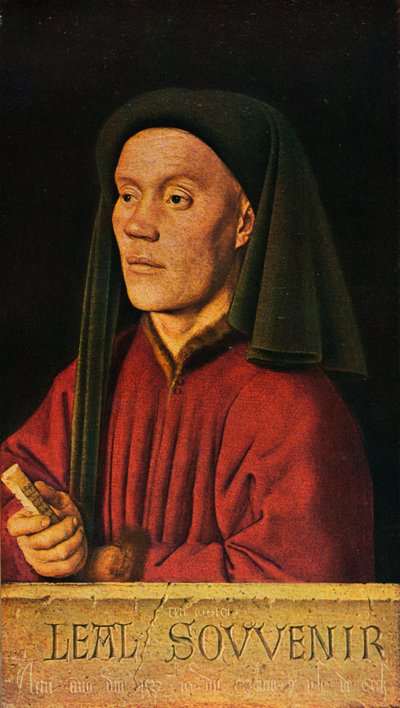 マン・レアル・スーベニアの肖像、1432、1909 作： Jan van Eyck