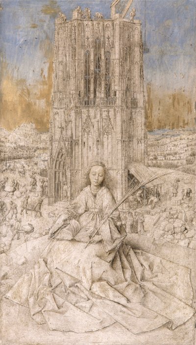 聖バルバラ 作： Jan van Eyck