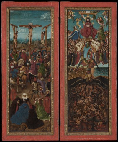 はりつけ、最後の審判、ca。 1440-41。 作： Jan van Eyck