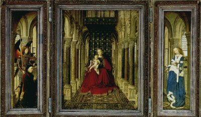 ドレスデン祭壇画トリプティク、1437 作： Jan van Eyck