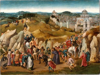 カルバリーへの道、カリフォルニア州。 1505-1510。 作： Jan van Eyck