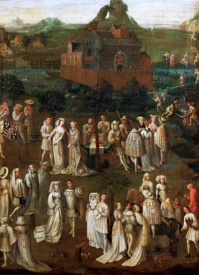 1430 年 1 月、フィリップ 4 世とポルトガルのイザベラの結婚 作： Jan van Eyck