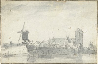 水上からのドルドレヒトの眺め 作： Jan van Goyen (possibly)