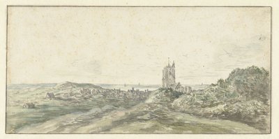 エグモンド・アーン・ゼーの眺め 作： Jan van Goyen (possibly)