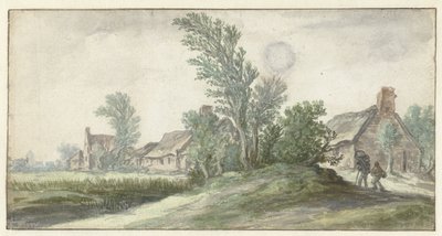 村の眺め 作： Jan van Goyen (possibly)