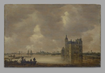 川沿いの城 作： Jan van Goyen
