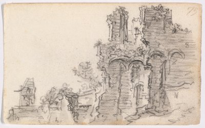 ロマネスク様式の廃墟 作： Jan van Goyen