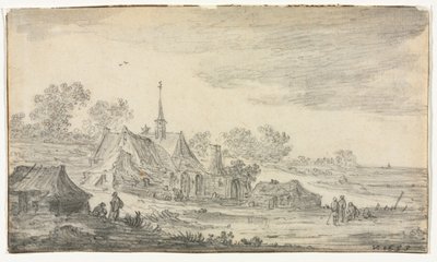 海辺のビル群 作： Jan van Goyen
