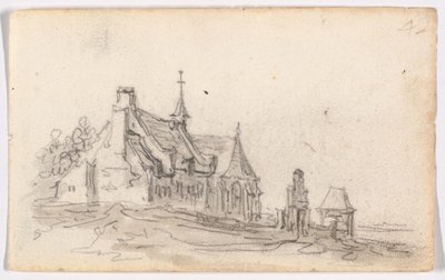 クレヴェスのハンセン病患者の家 作： Jan van Goyen