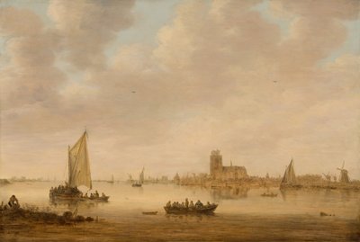 ドルツェ・キルからのドルドレヒトの眺め、1644年。 作： Jan van Goyen