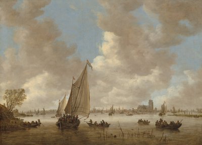 北から見たドルドレヒト、1650年代初頭。 作： Jan van Goyen