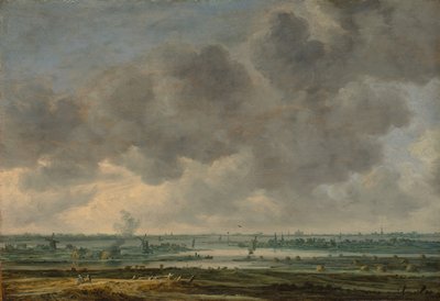 ハールレムとハールレンマー海峡の眺め、1646 年。 作： Jan van Goyen