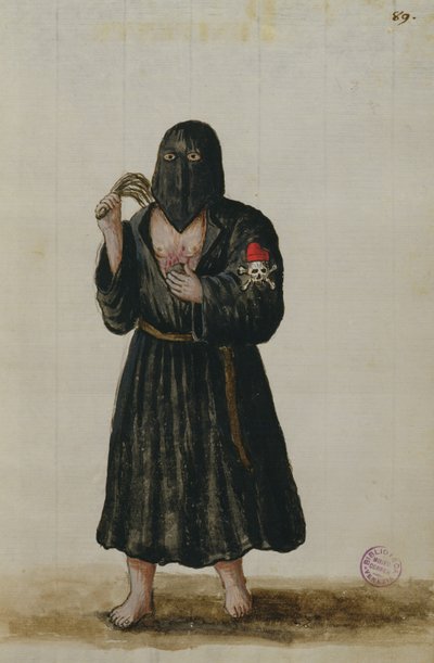 ペニテント（紙にペンとインクとトイレ） 作： Jan van Grevenbroeck
