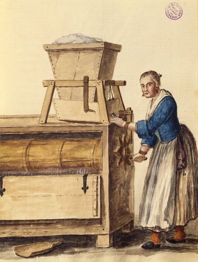 ボルトの粉（ペンとインク、紙に水彩） 作： Jan van Grevenbroeck