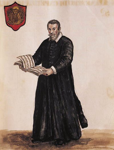 Claudio Monterverdi（紙にペンとインクとトイレ） 作： Jan van Grevenbroeck