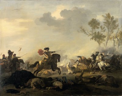 騎兵攻撃 作： Jan van Huchtenburg