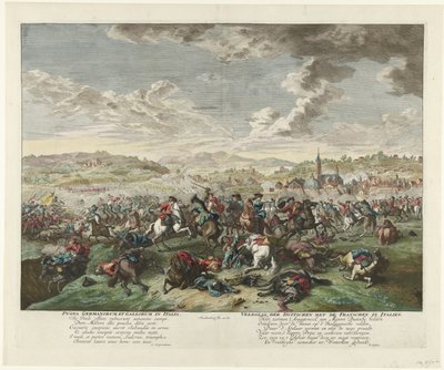 北イタリアの騎馬戦、1702～1703年頃 Pugna Germanorum et Gallorum in Italia / イタリアにおけるドイツ軍とフランス軍の戦い (オブジェクトのタイトル) 作： Jan van Huchtenburg