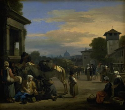 ローマの街並み 作： Jan van Huchtenburg