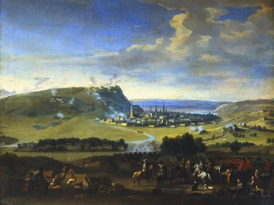 「ナミュール包囲戦」、最後の攻撃の前のシーン、1695 年 8 月 5 日 作： Jan van Huchtenburg