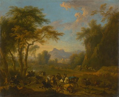 襲撃、1717年頃。 作： Jan van Huchtenburgh