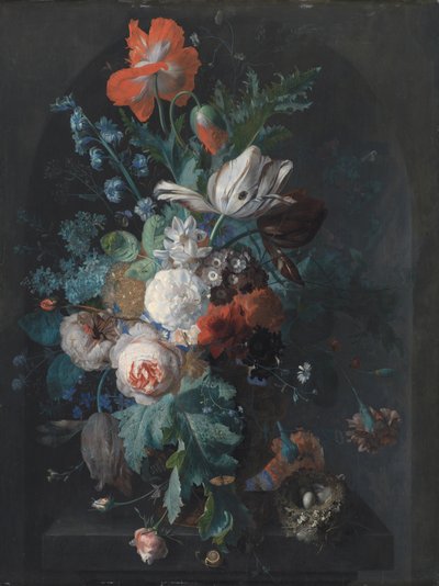 花の花瓶 作： Jan van Huysum