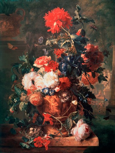 花、1722。 作： Jan van Huysum