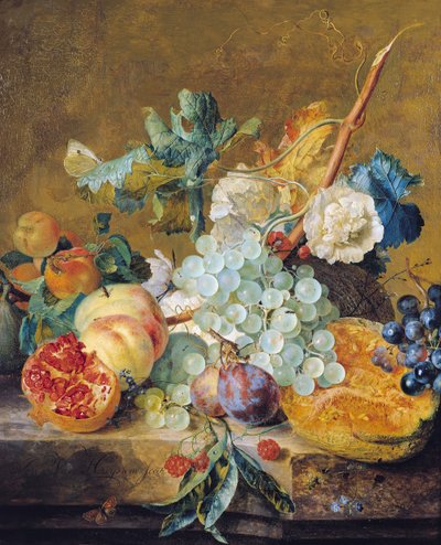 花と果物 作： Jan van Huysum