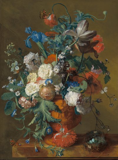 壷の中の花」、17201722年頃。 作： Jan van Huysum