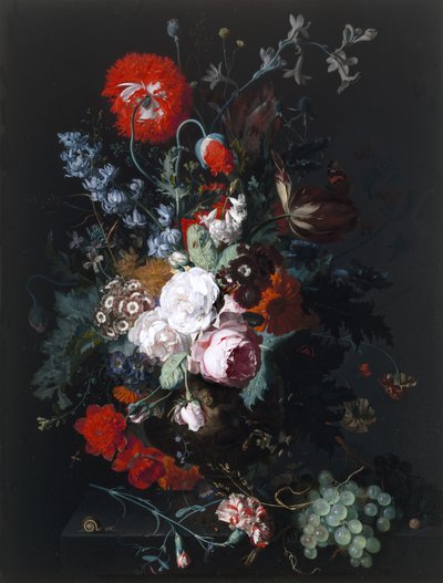 花と果物の静物、1715年 作： Jan van Huysum