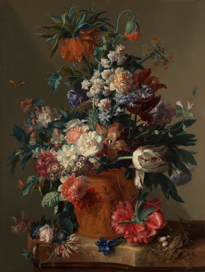 「「花の花瓶」」 作： Jan van Huysum
