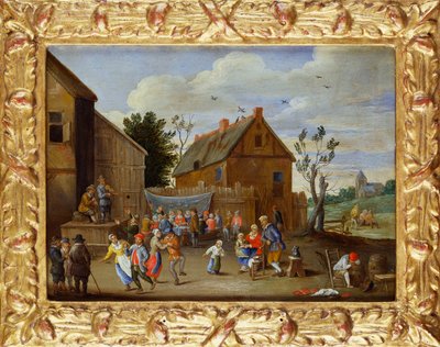 インの中庭での結婚式のごちそう 作： Jan van Kessel