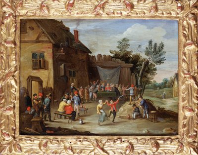 ビレッジインの中庭での結婚式 作： Jan van Kessel
