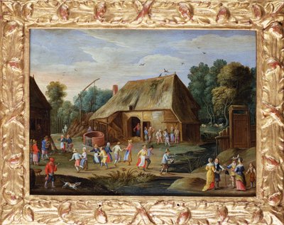農場の農民ダンスでジェントリー 作： Jan van Kessel