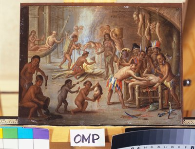 人食いとしてのインディアン 作： Jan van Kessel