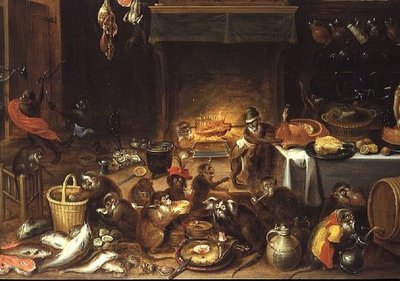 サルごちそう 作： Jan van Kessel the Elder
