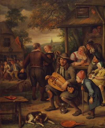 ハーディガーディプレーヤー 作： Jan van Kessel