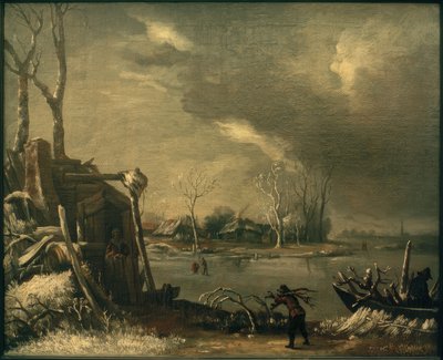 ブラシウッドコレクターのいる冬景色 作： Jan van Kessel