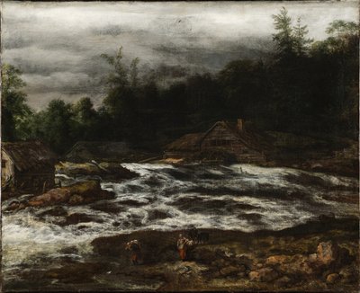 滝のある山の風景 作： Jan van Kessel d.Æ.