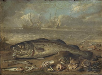 魚と海の景観 作： Jan van Kessel the Elder
