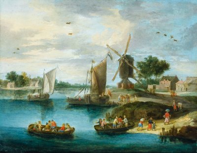 工場のある風景 作： Jan van Kessel the Elder